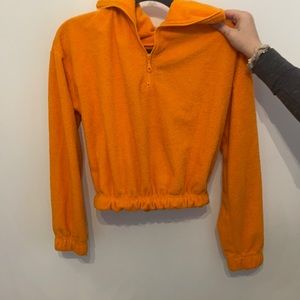 Urban Outfitters orange cropped sweater